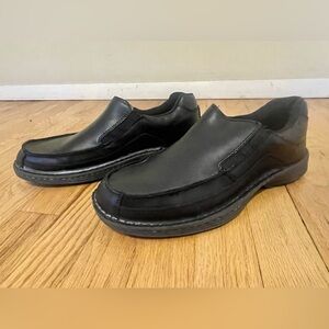 Dr. Scholls Men’s Griff Slip-On Work Shoe Size 11 Black Leather